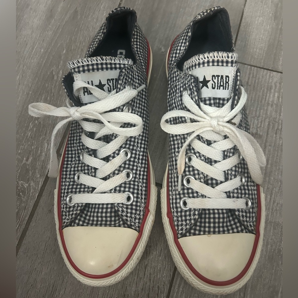 Converse Black and White Checkered Sneakers